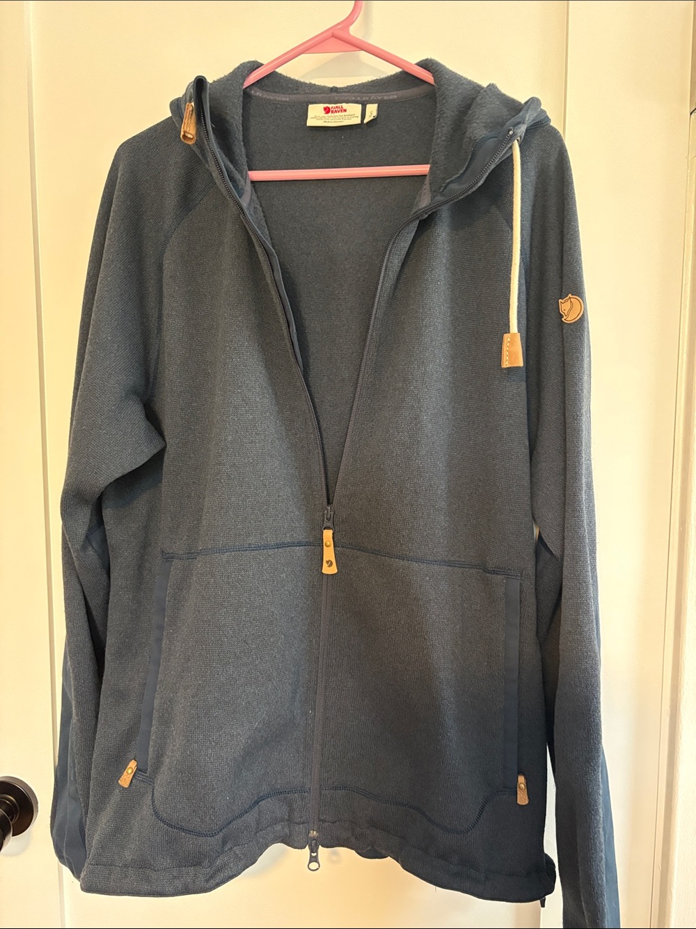 FJALL RAVEN Men’s Navy Full-Zip Utility Fleece Jacket